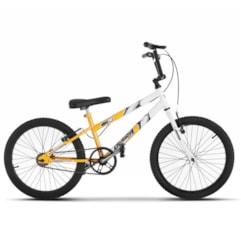Bicicleta Ultra Aro 20 Rebaixada Bicolor Amarelo/Branco Freio V Break Bicicleta Ultra Aro 20 Rebaixada Bicolor Amarelo/Branco Freio V Break