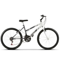Bicicleta Ultra Aro 24 Feminina Bicolor Space Gray Freio V Break Bicicleta Ultra Aro 24 Feminina Bicolor Space Gray Freio V Break