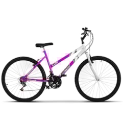 Bicicleta Ultra Aro 26 Feminina Bicolor Freio V Break Rosa/Branco Bicicleta Ultra Aro 26 Feminina Bicolor Freio V Break Rosa/Branco