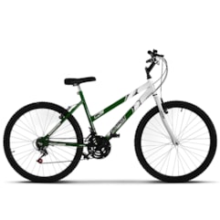 Bicicleta Ultra Aro 26 Feminina Bicolor Freio V Break Verde/Branco Bicicleta Ultra Aro 26 Feminina Bicolor Freio V Break Verde/Branco