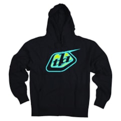 Blusa de Moletom TroyLee Classic Logo Preto/Azul Blusa de Moletom TroyLee Classic Logo Preto/Azul