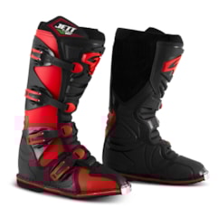 Bota Motocross Jett Trail Trilha Enduro Preta/Vermelha Bota Motocross Jett Trail Trilha Enduro Preta/Vermelha