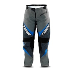 Calça Motocross Infantil Pro Tork Insane X Cinza e Azul Calça Motocross Infantil Pro Tork Insane X Cinza e Azul