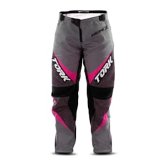 Calça Motocross Infantil Pro Tork Insane X Cinza e Rosa Calça Motocross Infantil Pro Tork Insane X Cinza e Rosa