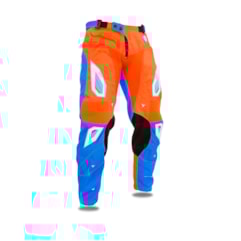 Calça Motocross Jett Evolution 2 2019 Laranja/Azul Claro Calça Motocross Jett Evolution 2 2019 Laranja/Azul Claro