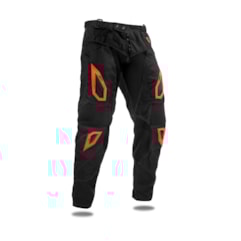 Calça Motocross Jett Evolution 2 Preto/Laranja Calça Motocross Jett Evolution 2 Preto/Laranja
