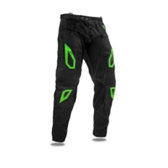 Calça Motocross Jett Evolution 2 Preto/Verde Calça Motocross Jett Evolution 2 Preto/Verde