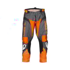 Calça Motocross Pro Tork Rally dos Sertões Grafite - Laranja Calça Motocross Pro Tork Rally dos Sertões Grafite - Laranja