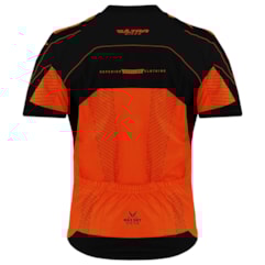 Camisa Ciclismo Ultra Bikes Max Dry Manga Curta Laranja e Preto Camisa Ciclismo Ultra Bikes Max Dry Manga Curta Laranja e Preto