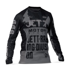 Camisa Motocross Infantil Jett Factory Edition 3 Cinza Camisa Motocross Infantil Jett Factory Edition 3 Cinza