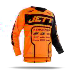 Camisa Motocross Jett Evolution 2 2019 Preto/Laranja Camisa Motocross Jett Evolution 2 2019 Preto/Laranja