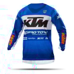 Camisa Motocross Pro Tork KTM Factory Edition Azul Camisa Motocross Pro Tork KTM Factory Edition Azul