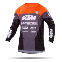 Camisa Motocross Pro Tork KTM Factory Edition Preto Camisa Motocross Pro Tork KTM Factory Edition Preto