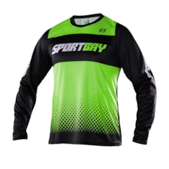 Camisa Motocross Trilha Enduro Sportbay Oficial Verde Camisa Motocross Trilha Enduro Sportbay Oficial Verde