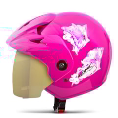 Capacete Atomic For Girls Rosa VIS.DOURADA Capacete Atomic For Girls Rosa VIS.DOURADA