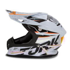 Capacete Cross Pro Tork Fast 788 Skull Laranja Capacete Cross Pro Tork Fast 788 Skull Laranja