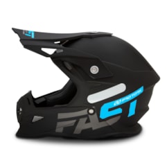 Capacete Cross Pro Tork Fast 788 Solid Azul Capacete Cross Pro Tork Fast 788 Solid Azul