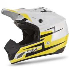 Capacete Cross Th1 Attack Flash Branco Capacete Cross Th1 Attack Flash Branco