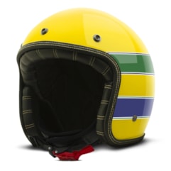 Capacete Custom Brasil Etceter Amarelo Capacete Custom Brasil Etceter Amarelo