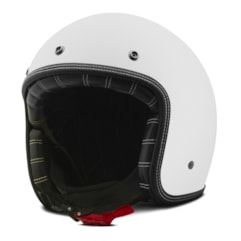 Capacete Custom Solid Fosco Etceter Branco Capacete Custom Solid Fosco Etceter Branco