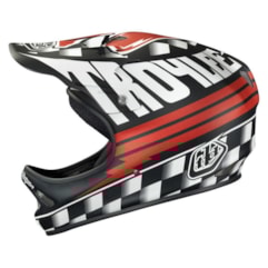 Capacete de Bike Troy Lee D2 Ace Preto Fosco Capacete de Bike Troy Lee D2 Ace Preto Fosco