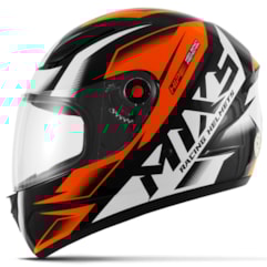 Capacete Fechado Mixs Fokker Storm 2019 Laranja Capacete Fechado Mixs Fokker Storm 2019 Laranja