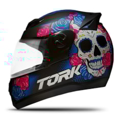Capacete Fechado Pro Tork Evolution G7 Mexican Skull Fosco Capacete Fechado Pro Tork Evolution G7 Mexican Skull Fosco
