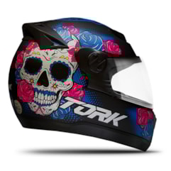 Capacete Fechado Pro Tork Evolution G7 Mexican Skull Fosco