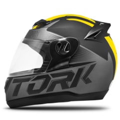 Capacete Fechado Pro Tork Evolution G7 Preto/Amarelo Fosco Capacete Fechado Pro Tork Evolution G7 Preto/Amarelo Fosco