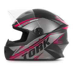 Capacete Fechado Pro Tork R8 + Narigueira G8 Rosa Capacete Fechado Pro Tork R8 + Narigueira G8 Rosa