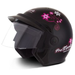 Capacete Feminino Aberto Pro Tork Liberty 3 For Girls Preto Capacete Feminino Aberto Pro Tork Liberty 3 For Girls Preto