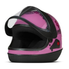 Capacete Feminino Automático Pro Tork SM Sport Moto For Girls Rosa Capacete Feminino Automático Pro Tork SM Sport Moto For Girls Rosa