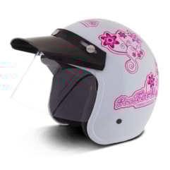 Capacete Feminino Pro Tork Compact For Girls Branco Capacete Feminino Pro Tork Compact For Girls Branco