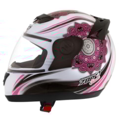 Capacete Feminino Pro Tork Evolution 788 Femme Branco/Rosa Capacete Feminino Pro Tork Evolution 788 Femme Branco/Rosa