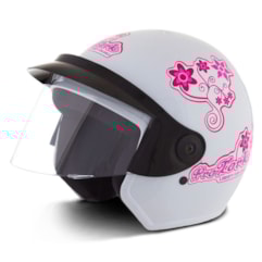 Capacete Feminino Pro Tork Liberty 3 For Girls Branco Capacete Feminino Pro Tork Liberty 3 For Girls Branco
