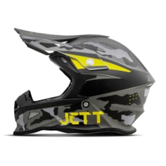 Capacete Jett Cross Fast Factory Edition 3 Amarelo Capacete Jett Cross Fast Factory Edition 3 Amarelo