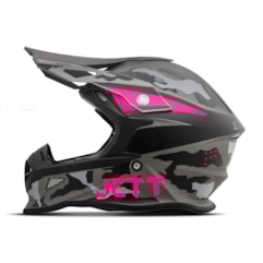 Capacete Jett Cross Fast Factory Edition 3 Rosa Capacete Jett Cross Fast Factory Edition 3 Rosa