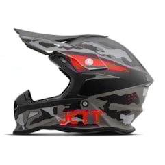 Capacete Jett Cross Fast Factory Edition 3 Vermelho Capacete Jett Cross Fast Factory Edition 3 Vermelho