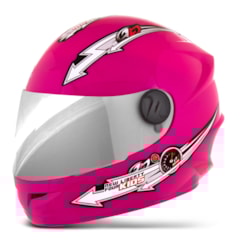 Capacete Liberty Four Kids Infantil Rosa TAM. 54 VIS.CROMADA Capacete Liberty Four Kids Infantil Rosa TAM. 54 VIS.CROMADA