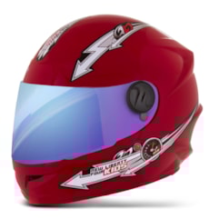 Capacete Liberty Four Kids Infantil Vermelho TAM. 54 VIS.CAMALEAO Capacete Liberty Four Kids Infantil Vermelho TAM. 54 VIS.CAMALEAO