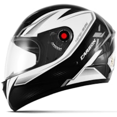 Capacete Mixs Mod. Fokker Carbon X 2019 Grafite Pt Brilhante Capacete Mixs Mod. Fokker Carbon X 2019 Grafite Pt Brilhante