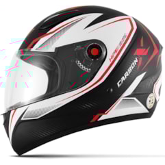 Capacete Mixs Mod. Fokker Carbon X 2019 Vermelho Pt Fosco Capacete Mixs Mod. Fokker Carbon X 2019 Vermelho Pt Fosco