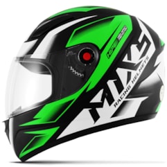 Capacete Mixs Mod. Fokker Storm 2019 Verde Pt Fosco Capacete Mixs Mod. Fokker Storm 2019 Verde Pt Fosco