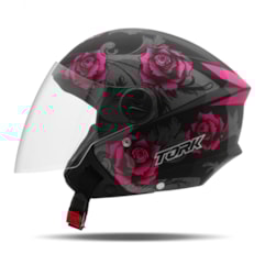 Capacete Moto Aberto Pro Tork New Liberty 3 Flowers Rosa Capacete Moto Aberto Pro Tork New Liberty 3 Flowers Rosa