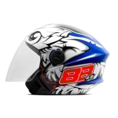 Capacete Moto Aberto Pro Tork New Liberty 3 GP 88 Azul Capacete Moto Aberto Pro Tork New Liberty 3 GP 88 Azul