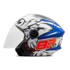 Capacete Moto Aberto Pro Tork New Liberty 3 GP 88 Fosco Azul Capacete Moto Aberto Pro Tork New Liberty 3 GP 88 Fosco Azul