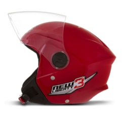 Capacete Moto Aberto Pro Tork New Liberty 3 Vermelho Capacete Moto Aberto Pro Tork New Liberty 3 Vermelho