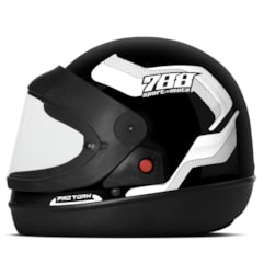 Capacete Moto Automático Pro Tork SM Sport Moto 788 Branco Capacete Moto Automático Pro Tork SM Sport Moto 788 Branco