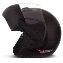 Capacete Moto Escamoteável Robocop Pro Tork V-Pro Jet Preto Capacete Moto Escamoteável Robocop Pro Tork V-Pro Jet Preto