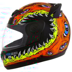 Capacete Moto Fechado Pro Tork Evolution G6 Jaws Laranja Capacete Moto Fechado Pro Tork Evolution G6 Jaws Laranja